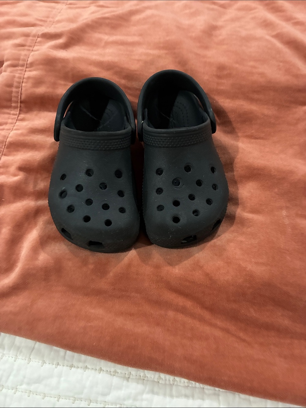 Boys black Classic Crocs size 9 children’s youth shoes